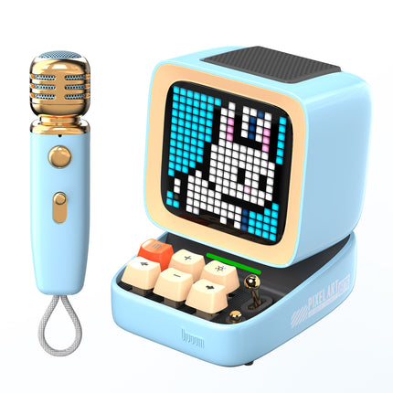 Altavoz Bluetooth Ditoo-Mic con micrófono de karaoke y pantalla de arte pixelado