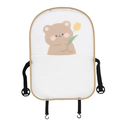 Cute Bear & Rabbit Cartoon Car Seat Kick Mat - Wnkrs