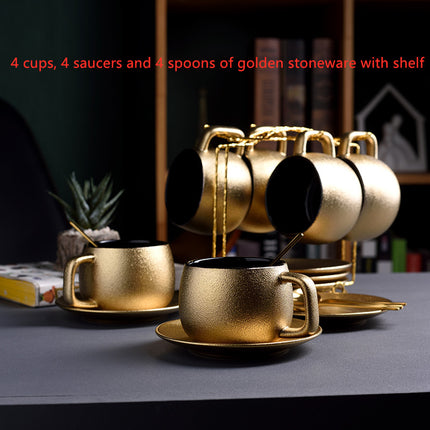 Golden coffee cup set - Wnkrs