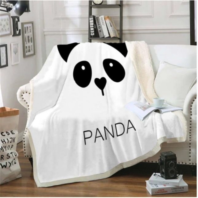 Panda series flannel blanket - Wnkrs