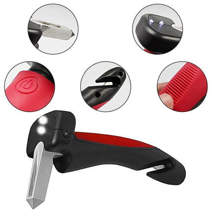 3-in-1 Car Door Assist Handle with Safety Features: Mobility Aid, Seatbelt Cutter, Window Breaker - Wnkrs