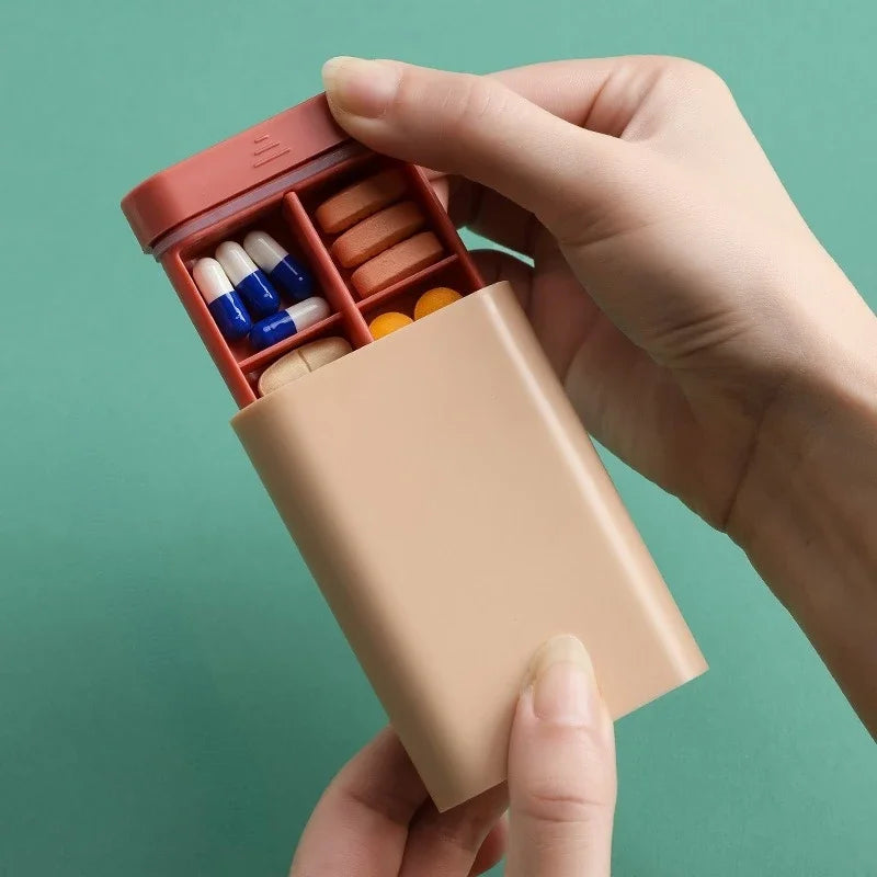 Compact Six-Compartment Travel Organizer