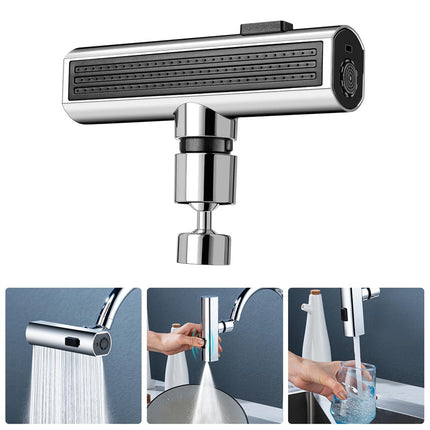 Kitchen Faucet Waterfall Outlet Splash Proof Universal Rotating Bubbler Multifunctional Water Nozzle Extension Kitchen Gadgets - Wnkrs