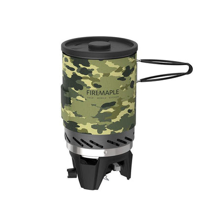 Système de cuisson pour réchaud à gaz de camping camouflage