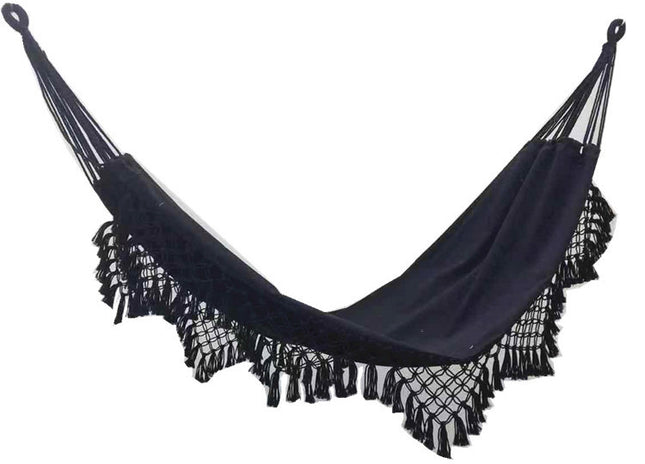 Double large canvas tassel hammock - Wnkrs