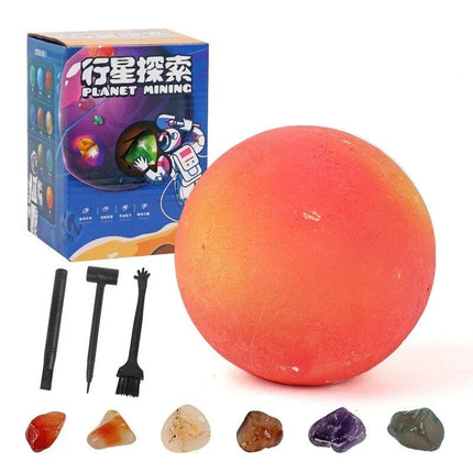 Solar System Gem Mining Kit: Children's Educational Archaeology Toy - Wnkrs