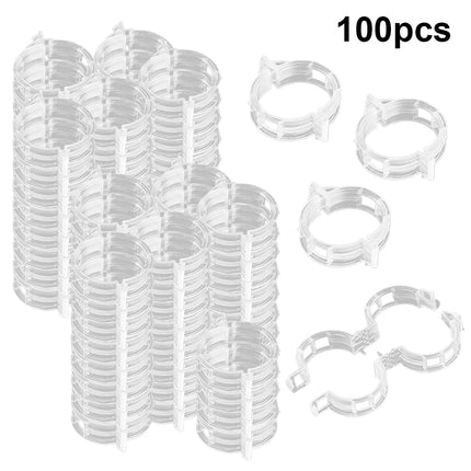 Lot de 100 clips de support réutilisables pour plantes potagères et tomates