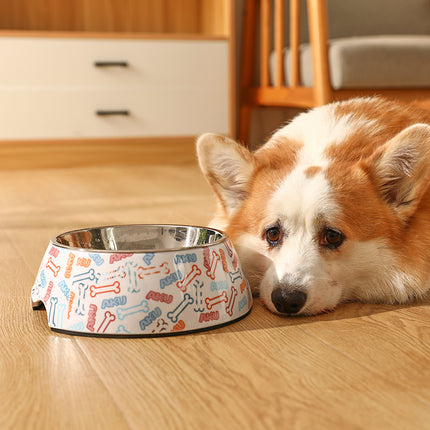 Gamelle anti-basculement en acier inoxydable pour aliments et eau pour animaux de compagnie