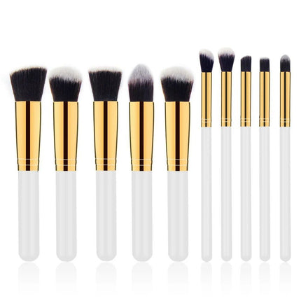 10-Piece Premium Makeup Brush Set - Wnkrs