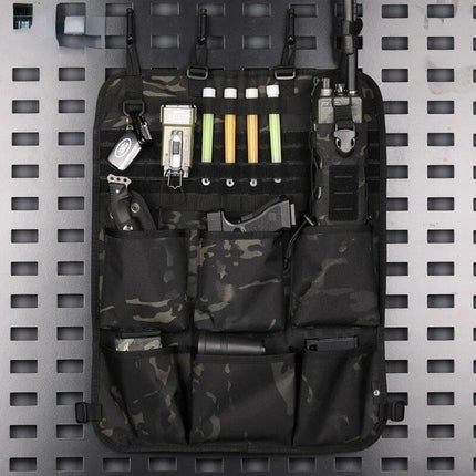 Multifunctional Camo Car Seat Back Organizer - Tactical Storage Bag with MOLLE System - Wnkrs