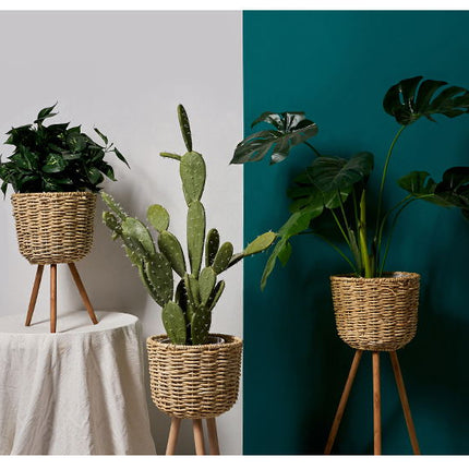 Floor - standing flowerpot straw furniture - Wnkrs