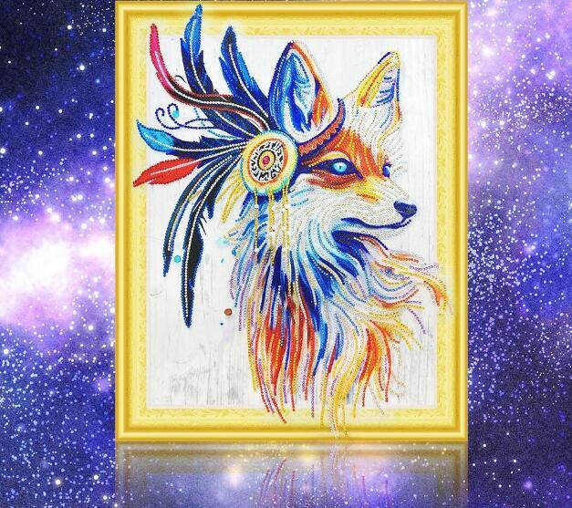 SPECIAL-SHAPED - THE Fox - DIAMOND PAINTING - Wnkrs