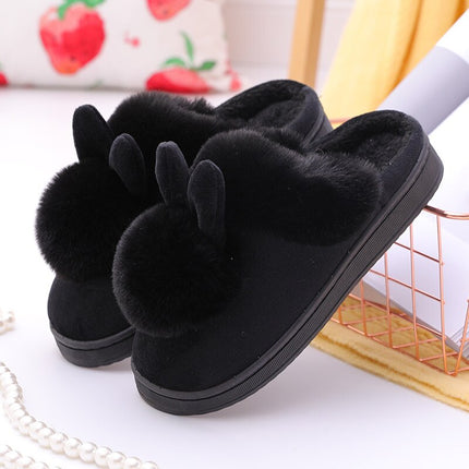 Women's Rabbit Ears Fur Slippers - Wnkrs