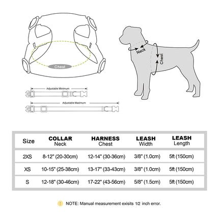 Conjunto de arnés y correa con collar de pajarita para perro