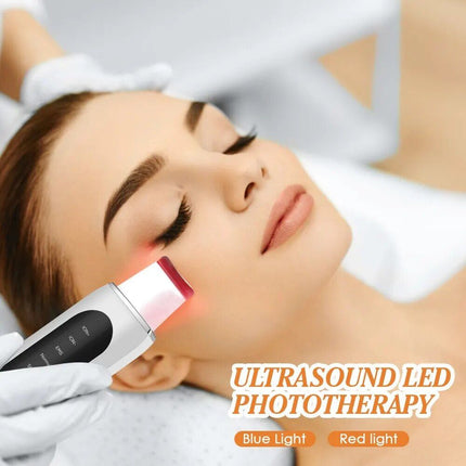 Ultrasonic EMS Facial Scrubber: Skin Renewal & Blackhead Removal Device - Wnkrs