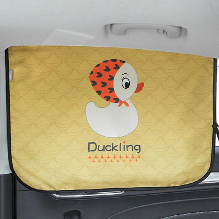 Universal Magnetic Car Window Sunshade with Cartoon Design - UV Protection for Kids and Babies - Wnkrs