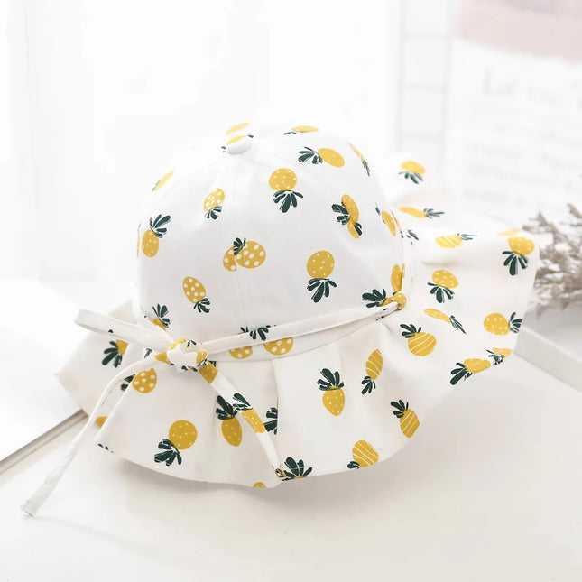 Chapeaux bobs de protection solaire en coton au design mignon pour enfants