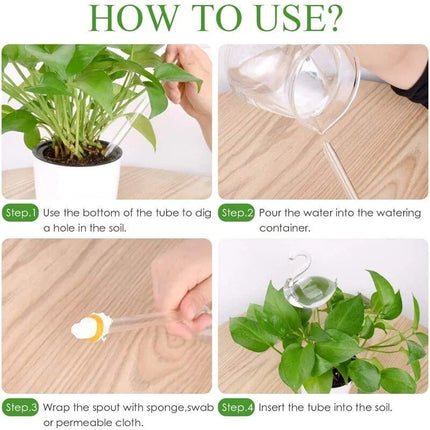 Garden Plant Watering Device Glass Flowers Water Feeder Automatic Self Watering Devices Bird Star Mushroom Design Plant Waterer