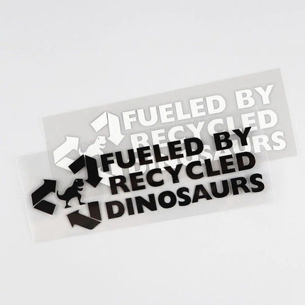 Recycled Dinosaurs - Eco-Inspired Vinyl Car Decal - Wnkrs