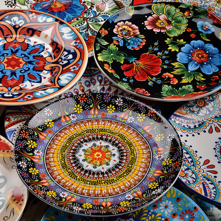 Underglaze Ceramic Tableware Bohemian Household Dishes - Wnkrs