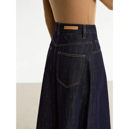 Jupe trapèze en jean pour femme