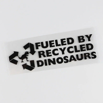 Recycled Dinosaurs - Eco-Inspired Vinyl Car Decal - Wnkrs