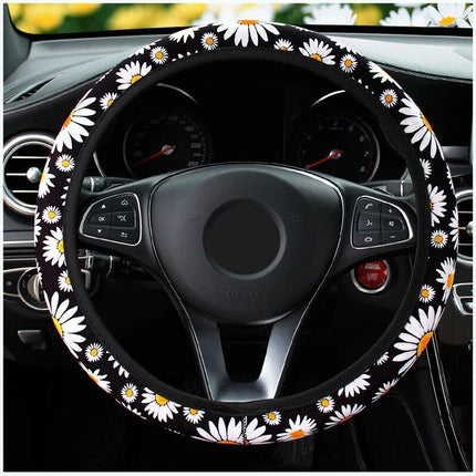 Universal Car Daisy Flower Steering Wheel Cover - Wnkrs