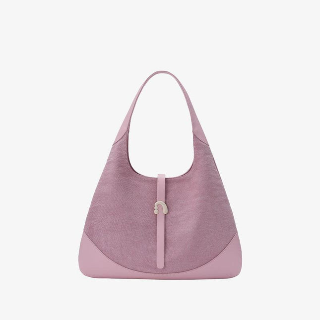 Triangle Denim Shoulder Tote