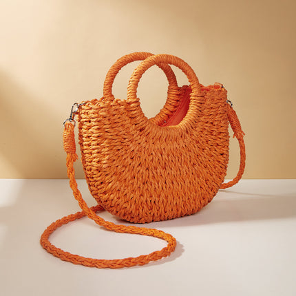 Stylish Straw Crossbody Bag