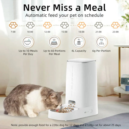 Smart Automatic Cat & Dog Feeder