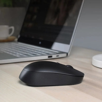 Souris silencieuse USB Bluetooth sans fil à double mode – Souris optique silencieuse pour le bureau et les jeux