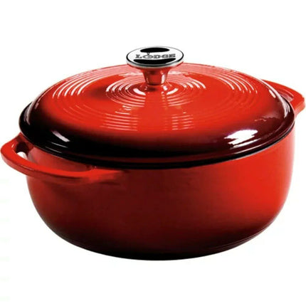 4.5 Quart Enameled Dutch Oven in Red - Wnkrs