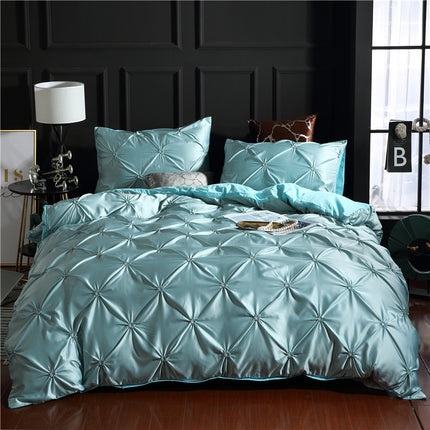 Three-piece Solid Color Bed Sheet Duvet Cover - Wnkrs