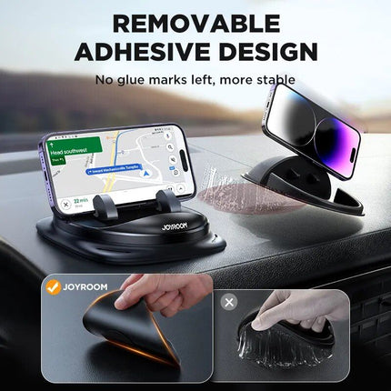 Universal 360° Rotatable Silicone Car Dash Phone Holder with Cable Management - Wnkrs