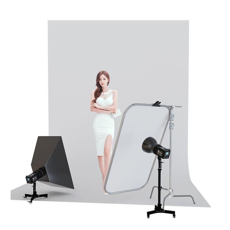 Multi-Purpose Photography Floor Light Stand with Casters and Adjustable Height