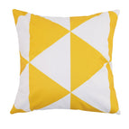 2pcs 18x18in / White with yellow triangles