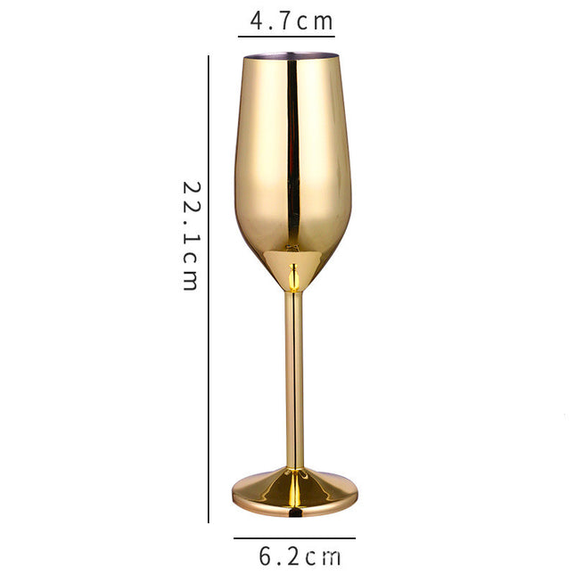 Stainless steel champagne glass and red wine cup - Wnkrs