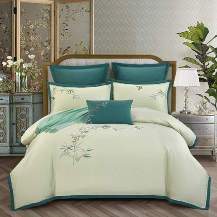 4-piece embroidered bedding set - Wnkrs