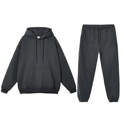 Conjunto de sudadera y pantalón deportivo de polar acogedor