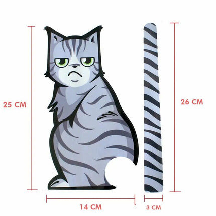 Reflective Cartoon Cat Car Stickers with Moving Tail - Wnkrs