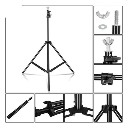 Adjustable Multi-Purpose Photography Background Stand Kit with Chroma Key Screen - Wnkrs