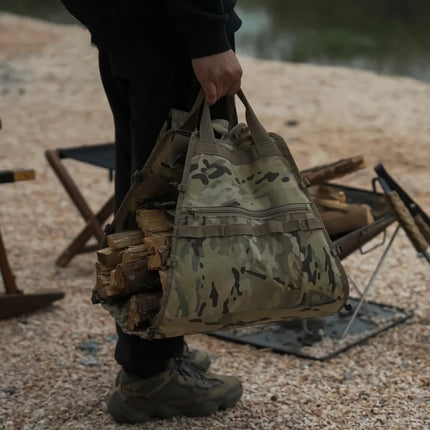 Sac de rangement pour bois de chauffage imperméable à l'eau pour l'extérieur