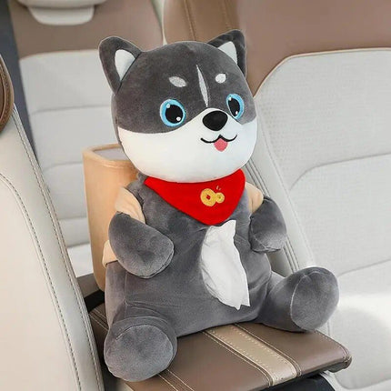 Adorable Animal Car Tissue and Trash Holder - Multifunctional Car Accessory - Wnkrs