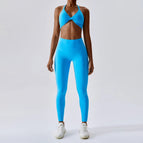 L / Conjunto azul pavo real 2
