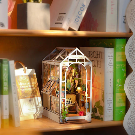 DIY 3D Book Nook Gardenhouse Puzzle with Lights - Wnkrs