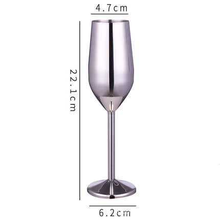 Stainless steel champagne glass and red wine cup - Wnkrs