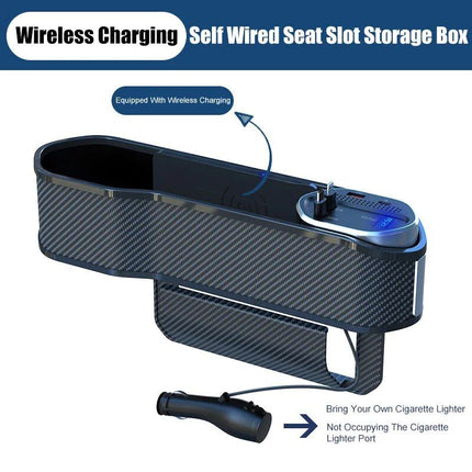 Multi-Function Car Seat Gap Organizer with Wireless & Fast Charging - Wnkrs