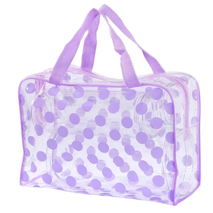 Trousse de maquillage transparente et imperméable en PVC