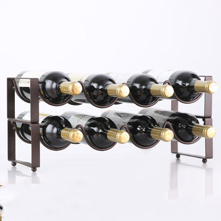 Stackable Wine Bracket Ornaments Wine Bottle Rack Wine Cabinet Wine Display Shelf Fashion - Wnkrs