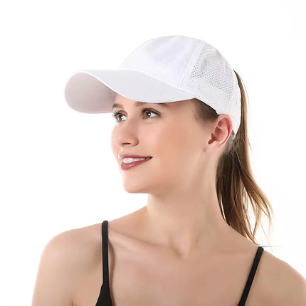 Casquette de baseball de sport en maille d'été pour femme